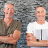 Les deux amis Éric Giroud (gauche) et Stéphane Gillioz (droite) vont s'élancer pour la deuxième année consécutive sur l'Ultimate 1000